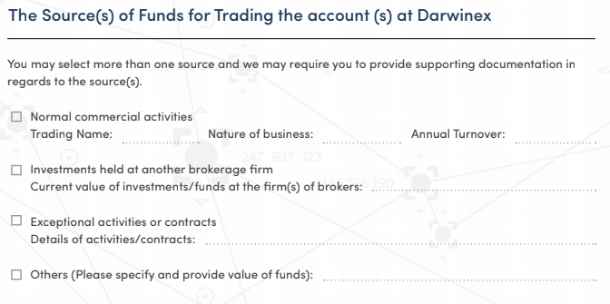 Darwinex Account Opening Form Part 3