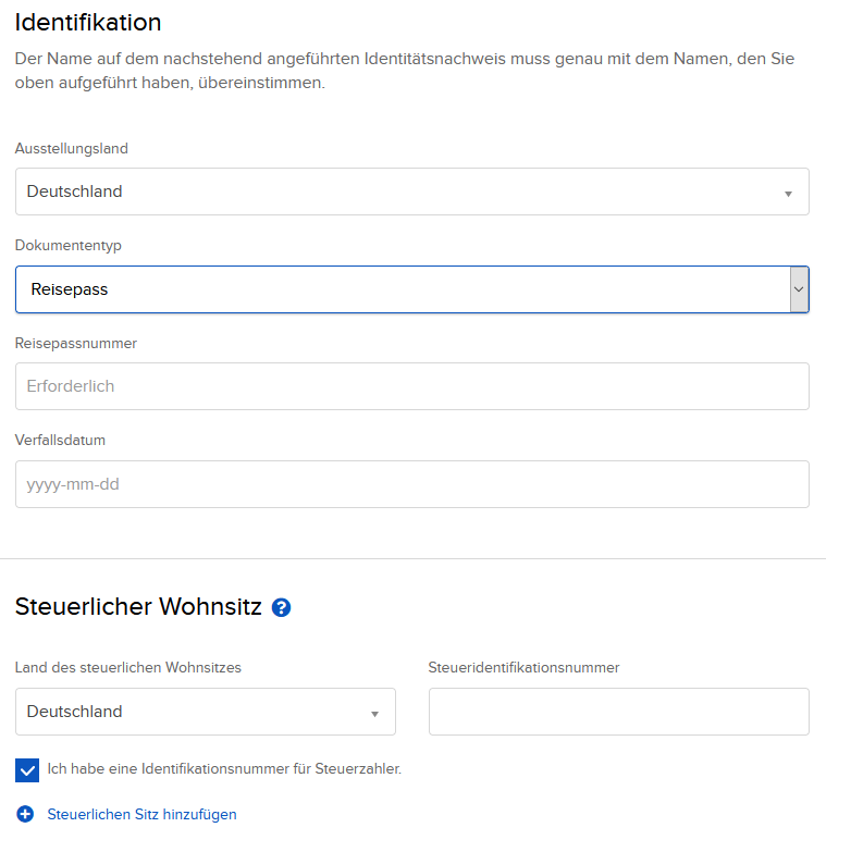 Persönliche Identifikation